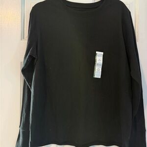 Time and Tru Black Thermal Top